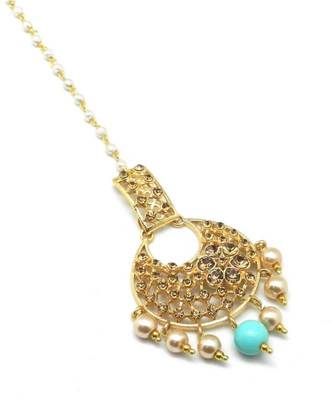 Gold Plated Maang Tikka For Women And Girls 3