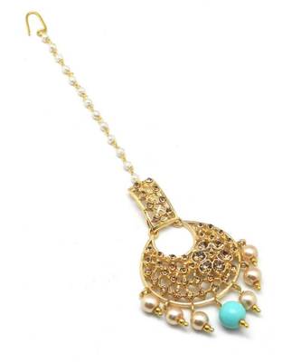 Gold Plated Maang Tikka For Women And Girls 4