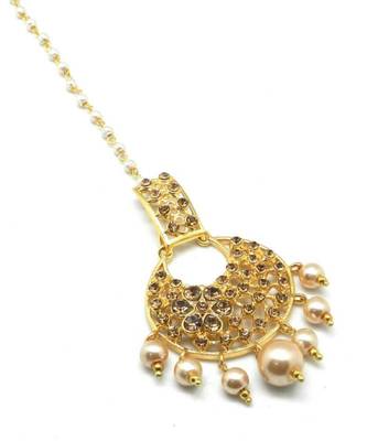 Gold Plated Maang Tikka For Women And Girls 3