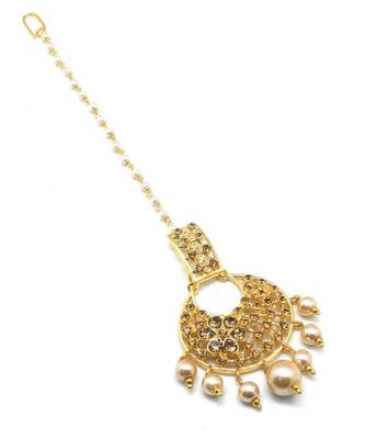 Gold Plated Maang Tikka For Women And Girls 4