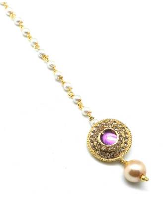 Gold Plated Maang Tikka For Women And Girls 2