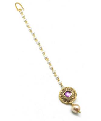 Gold Plated Maang Tikka For Women And Girls 3