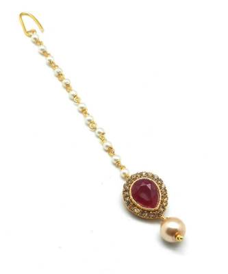 Gold Plated Maang Tikka For Women And Girls 1