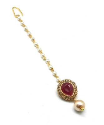 Gold Plated Maang Tikka For Women And Girls 3