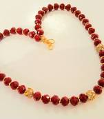 Maroon agate necklaces