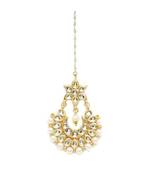 Gold Plated Kundan Maang Tikka For Women & Girls