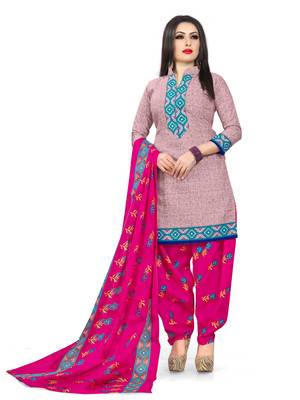 Pink Printed Cotton Salwar 1