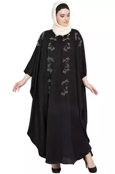 Nazneen Hand Embellished Nida Kaftan
