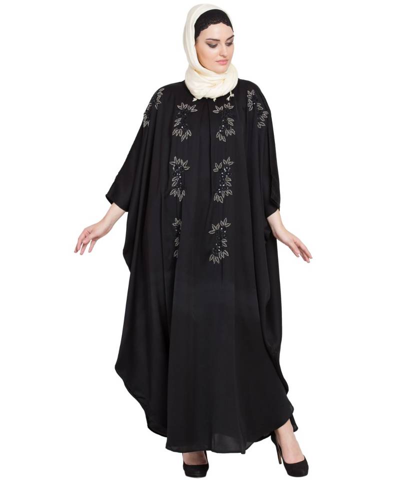 Nazneen Hand Embellished Nida Kaftan