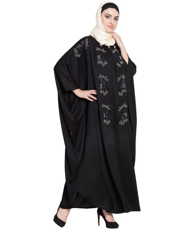 Nazneen Hand Embellished Nida Kaftan