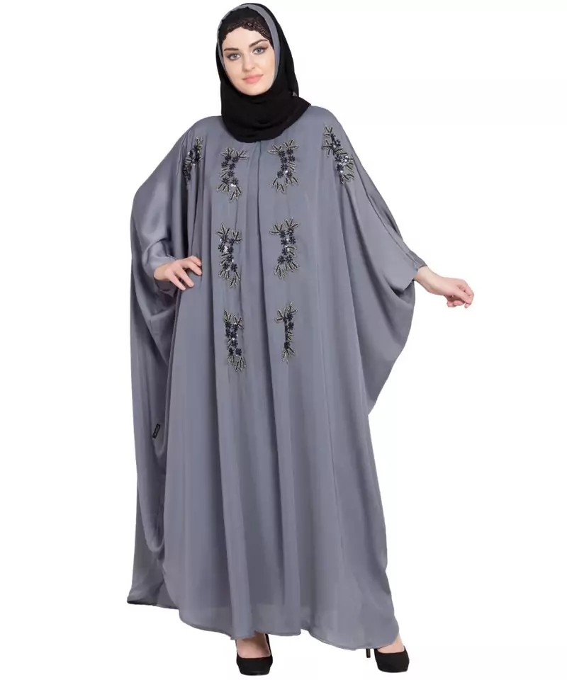 Nazneen Hand Embellished Nida Kaftan