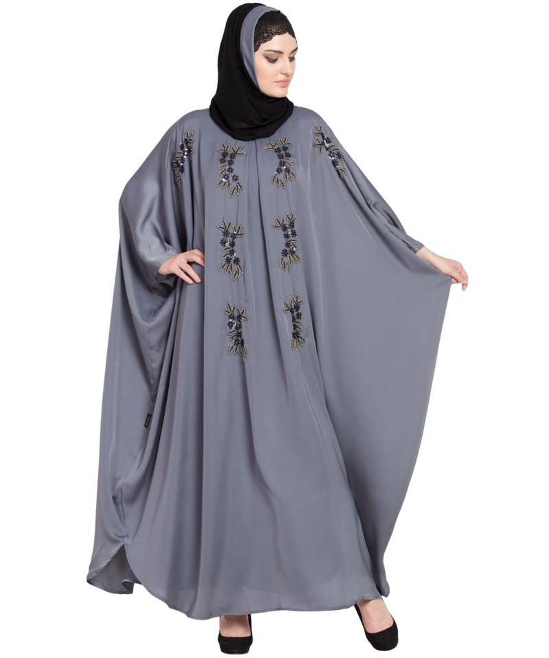 Nazneen Hand Embellished Nida Kaftan