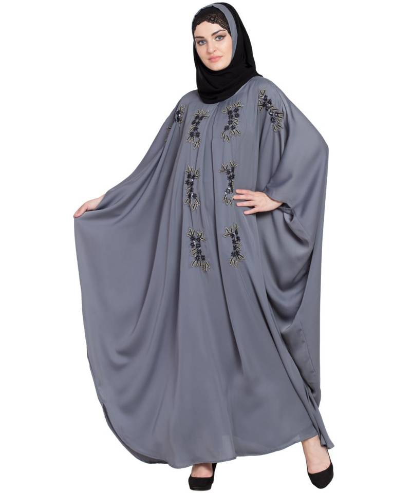 Nazneen Hand Embellished Nida Kaftan