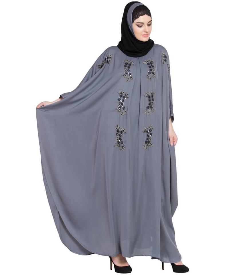 Nazneen Hand Embellished Nida Kaftan