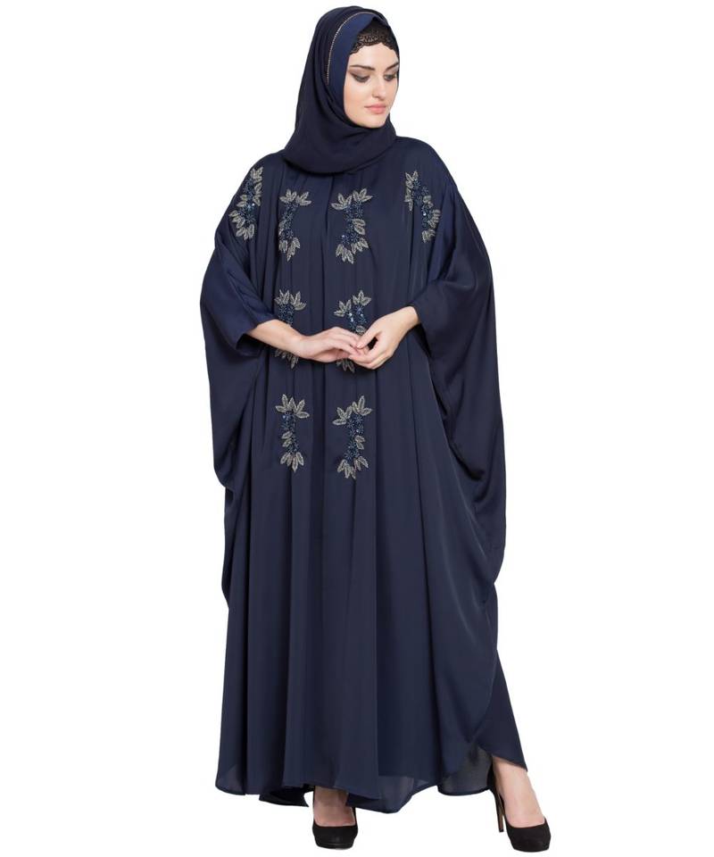 Nazneen Hand Embellished Nida EID Kaftan