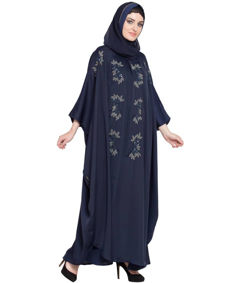 Nazneen Hand Embellished Nida EID Kaftan