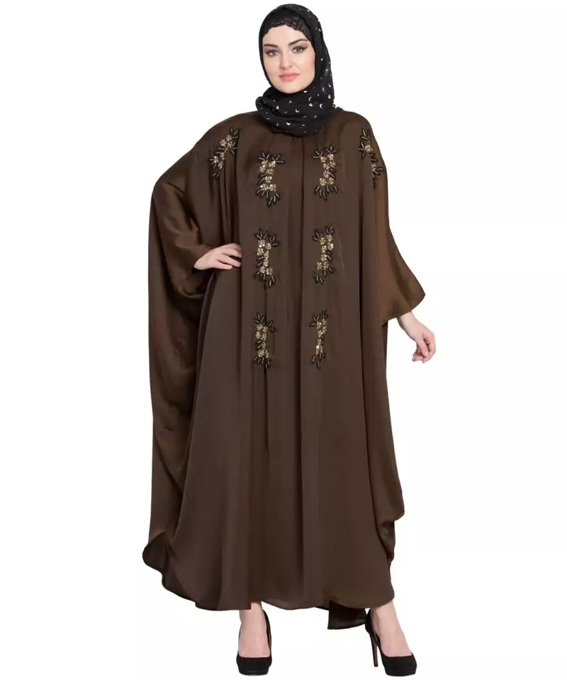 Nazneen Hand Embellished Nida Kaftan