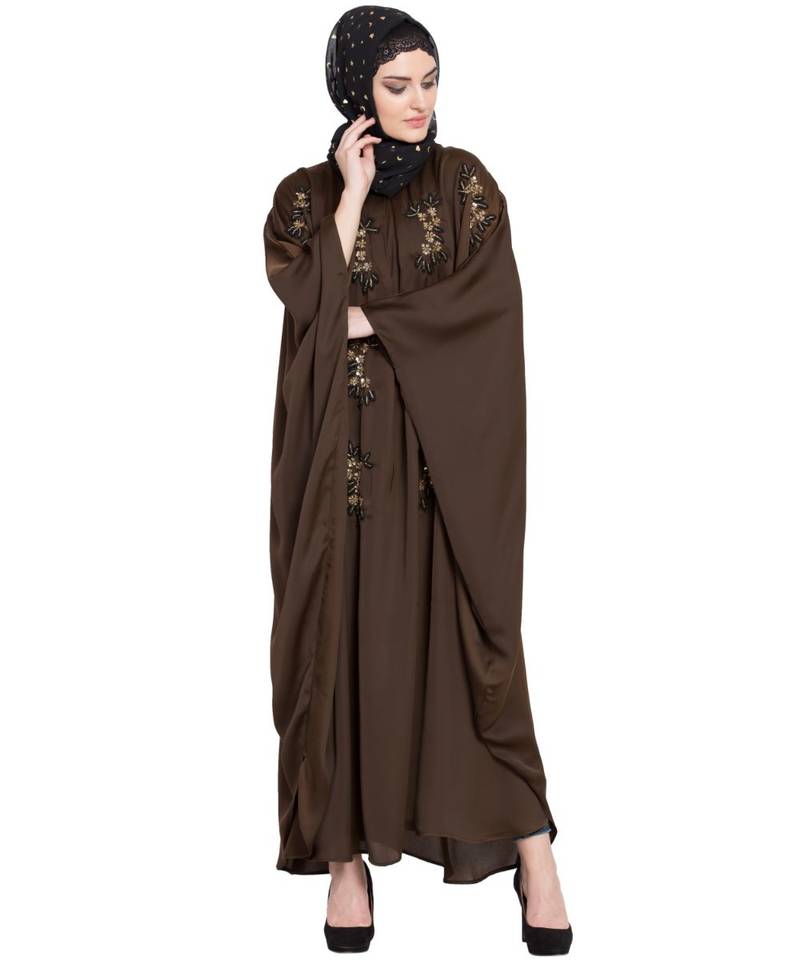 Nazneen Hand Embellished Nida Kaftan