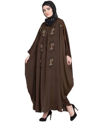 Nazneen Hand Embellished Nida Kaftan 4