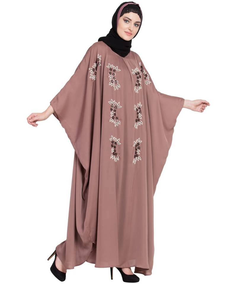 Nazneen Hand Embellished Nida Kaftan