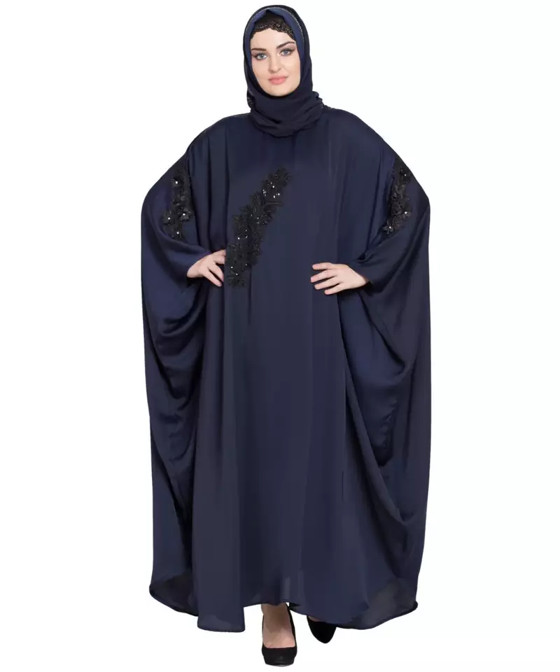 Nazneen Embellished Patch Nida Kaftan