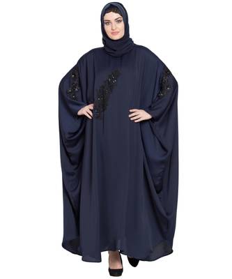 Nazneen Embellished Patch Nida Kaftan 1