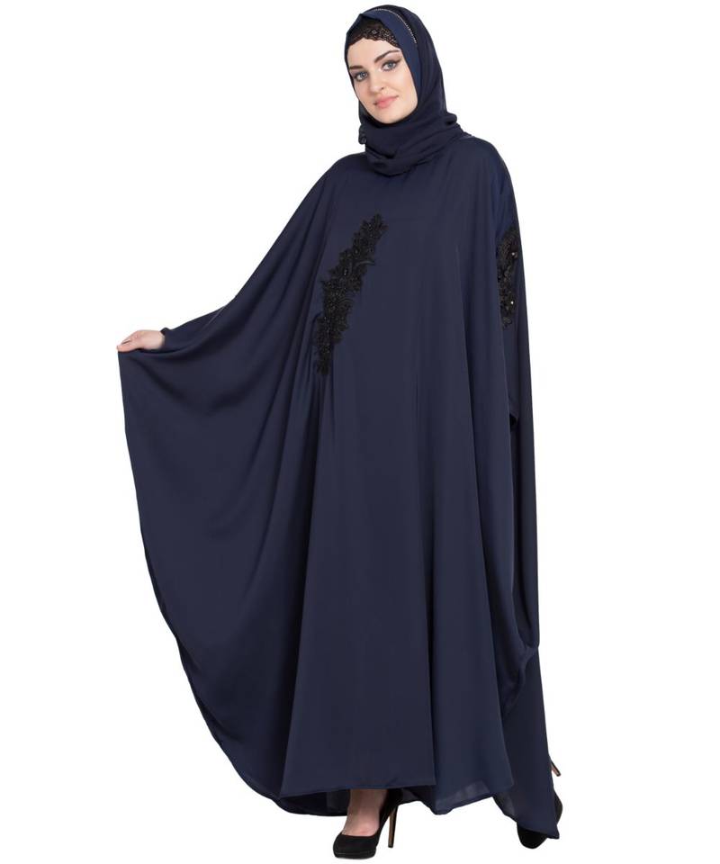 Nazneen Embellished Patch Nida Kaftan