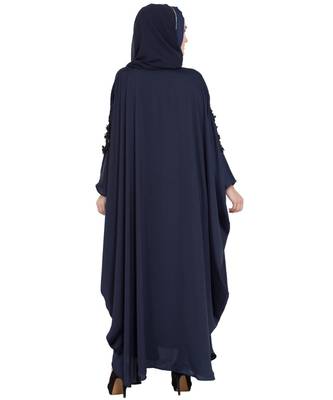 Nazneen Embellished Patch Nida Kaftan 5