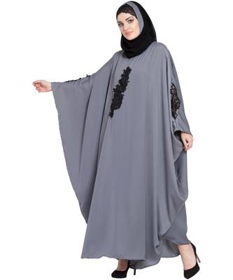 Nazneen Embellished Patch Nida Kaftan 3