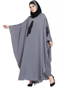 Nazneen Embellished Patch Nida Kaftan