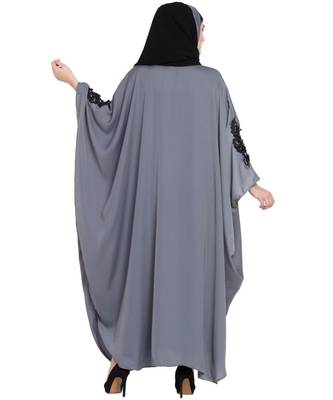 Nazneen Embellished Patch Nida Kaftan 4