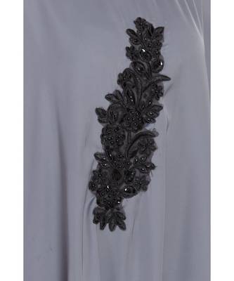 Nazneen Embellished Patch Nida Kaftan 5