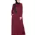 Maroon Embroidered Nida Abaya
