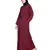 Maroon Embroidered Nida Abaya