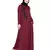 Maroon Embroidered Nida Abaya