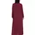 Maroon Embroidered Nida Abaya