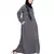 Grey Embroidered Nida Abaya