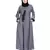 Grey Embroidered Nida Abaya