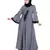 Grey Embroidered Nida Abaya