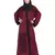 Maroon Embroidered Nida Abaya