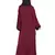 Maroon Embroidered Nida Abaya