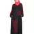 Black Embroidered Nida Abaya