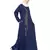 Blue Embroidered Nida Abaya