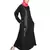 Black Embroidered Nida Abaya