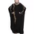 Black Embroidered Nida Abaya