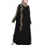Black Embroidered Nida Abaya
