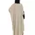 Beige Embroidered Nida Abaya