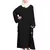 Black Embroidered Nida Abaya