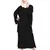 Black Embroidered Nida Abaya