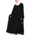 Black Embroidered Nida Abaya